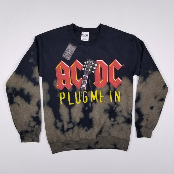 acdc bleached sweatshirt
